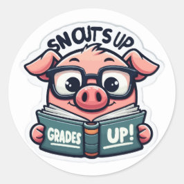 Adesivo Redondo Ataques, Grades Para Cima - Volta Para A Escola