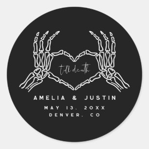 Adesivo Redondo Até a morte do Halloween...