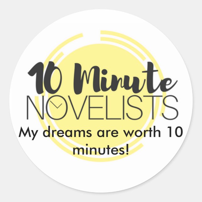 Adesivo Redondo Atenção Aos Seus Sonhos! (Frente)