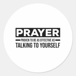 Adesivo Redondo Ateus diz   presentes céticos ateístas