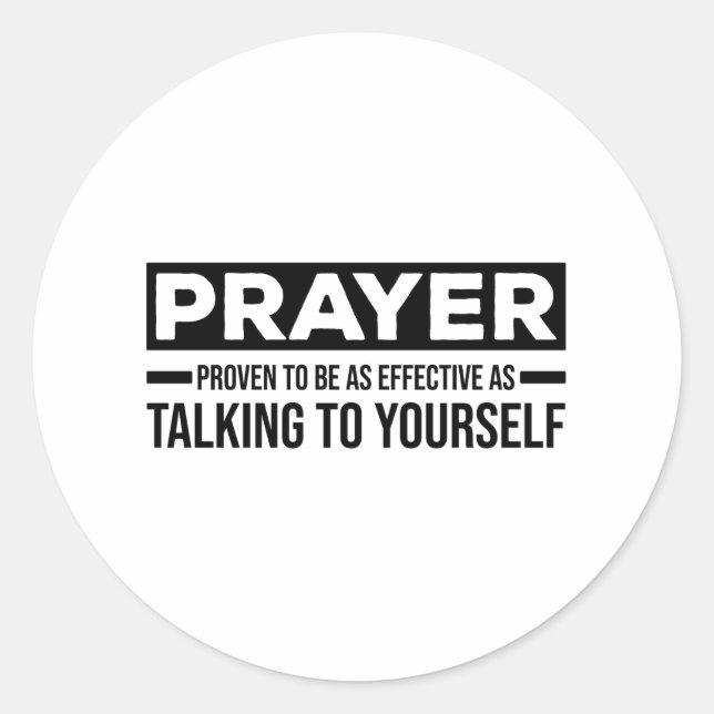 Adesivo Redondo Ateus diz | presentes céticos ateístas (Frente)