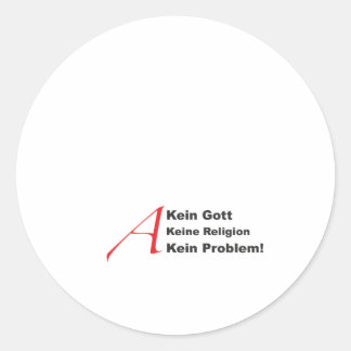 Adesivo Redondo atheistA1