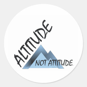 Adesivo Redondo Atitude da altura de ABH não