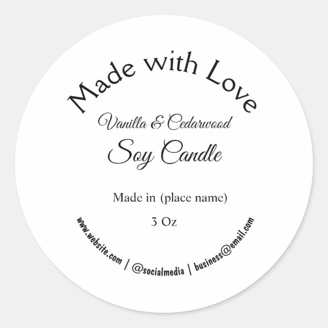 Adesivo Redondo atividade de adição q r code de vela (Frente)