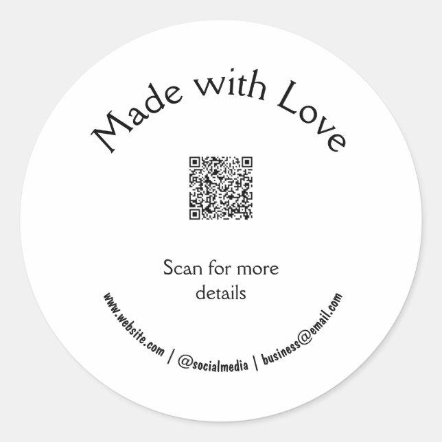 Adesivo Redondo atividade de adição q r code de vela (Frente)