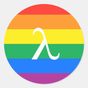 Adesivo Redondo Ativismo de orgulho gay