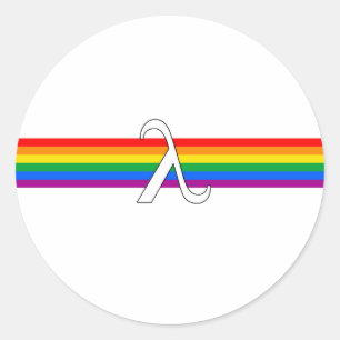 Adesivo Redondo Ativismo de orgulho gay