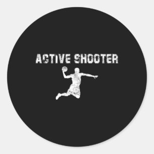 Adesivo Redondo Ativo Shooter Bysketbyll Homens Mulheres