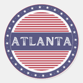 Adesivo Redondo Atlanta City Pride Emblem – American Identity