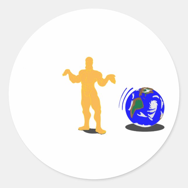 Adesivo Redondo Atlas Enrolado (Frente)