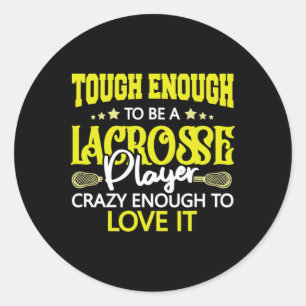 Adesivo Redondo Atletas da Equipe Lacrosse Lacross