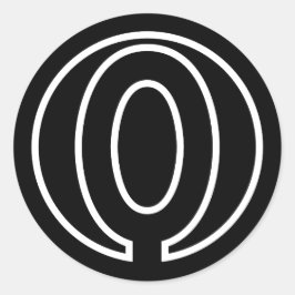 Adesivo Redondo Atletas Forma do círculo Número 0