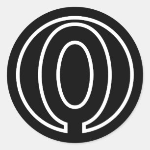 Adesivo Redondo Atletas Forma do círculo Número 0