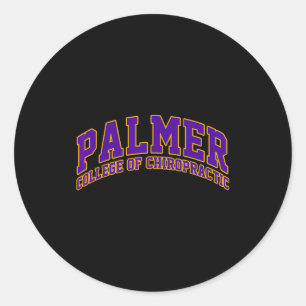 Adesivo Redondo Atletismo da Faculdade Palmer de Quiropraxia Vinta