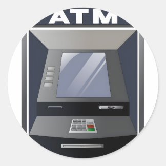 Adesivo Redondo Atm Automático da Máquina de Teller