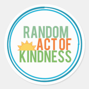 Adesivo Redondo Ato Aleatório de Bondade