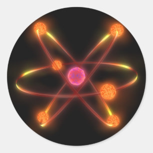 Adesivo Redondo Atômico