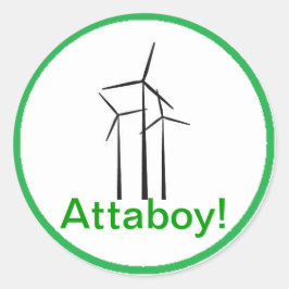 Adesivo Redondo Atta Boy Wind Turbine