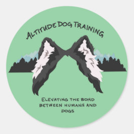 Adesivo Redondo Attitude dog training circle sticker