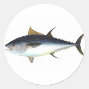 Adesivo Redondo Atum de Bluefin