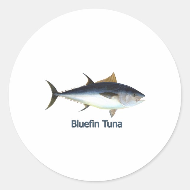 Adesivo Redondo Atum de Bluefin (intitulado)