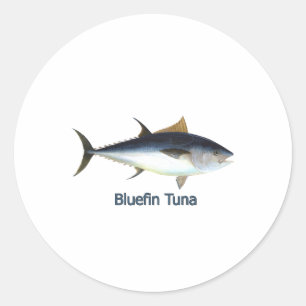 Adesivo Redondo Atum de Bluefin (intitulado)