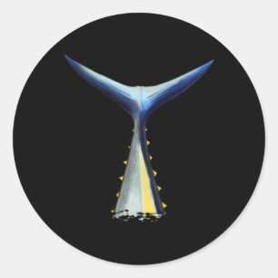 Adesivo Redondo Atum do Atum do Mar Profundo