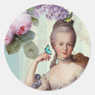 Adesivo Redondo Au pequeno Trianon de Thé