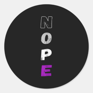 Adesivo Redondo Aual Nope Ace Pride Sinalizador Auality Lgbt Comun
