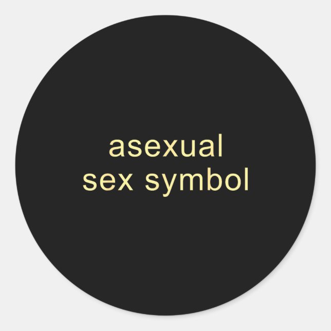 Adesivo Redondo Aual Symbol Funny Pride Lgbtq Ace  (Frente)
