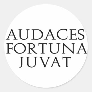 Adesivo Redondo Audaces Fortuna Juvat