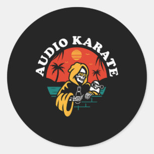 Adesivo Redondo Audio Karate California Reaper