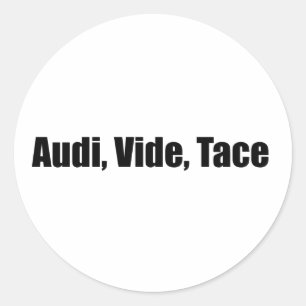 Adesivo Redondo áudio, vídeo, traço