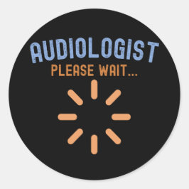 Adesivo Redondo Audiologista no Progresso, Audiologistas Diz