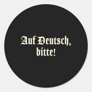 Adesivo Redondo Auf Deutsch Bitte Ger Professor