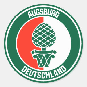 Adesivo Redondo Augsburg Round Emblem