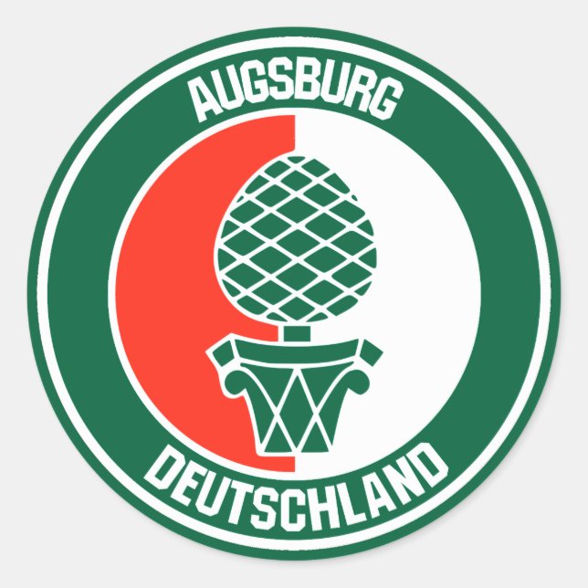 Adesivo Redondo Augsburg Round Emblem (Frente)