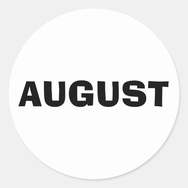 Adesivo Redondo August Ad Lib White Sticker by Janz (Frente)