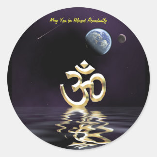 Adesivo Redondo Aum Blessing Sticker