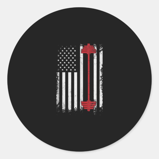 Adesivo Redondo Aumento De Peso De Presentes Planos, Gym Lover (Frente)