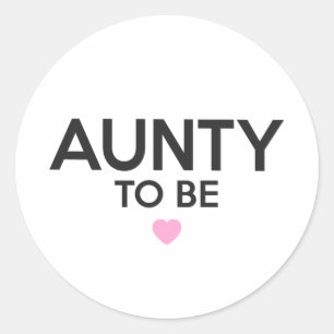 Adesivo Redondo Aunty Ser Bonito Imprimir para chás de fraldas