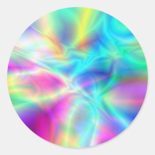 Adesivo Redondo Aurora boreal