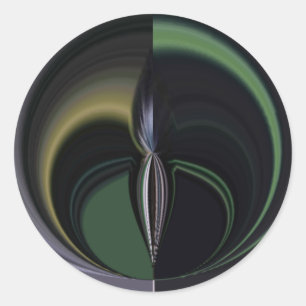 Adesivo Redondo Aurora: Caleidoscópio Cósmico