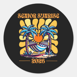 Adesivo Redondo Aurora de Veterano Sênior 2026 Seniores de Cl Grad