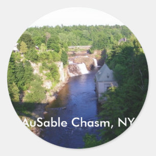 Adesivo Redondo AuSable Chasm