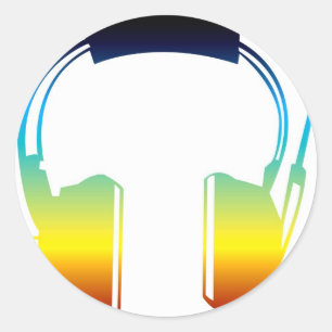 Adesivo Redondo auscultadores