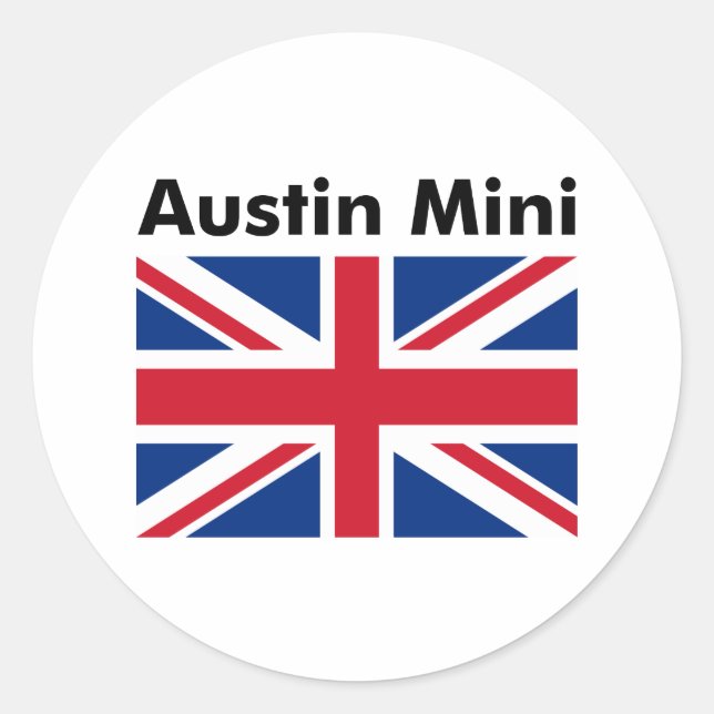 Adesivo Redondo Austin Mini (Frente)