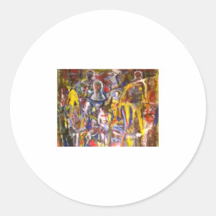 Adesivo Redondo Austin Undergraound Abstrato Hankamer Artjunkhaus