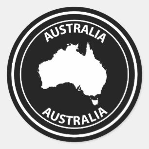 Adesivo Redondo Austrália
