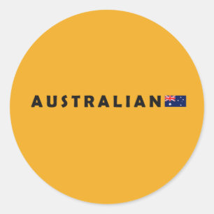 Adesivo Redondo Austrália australiana
